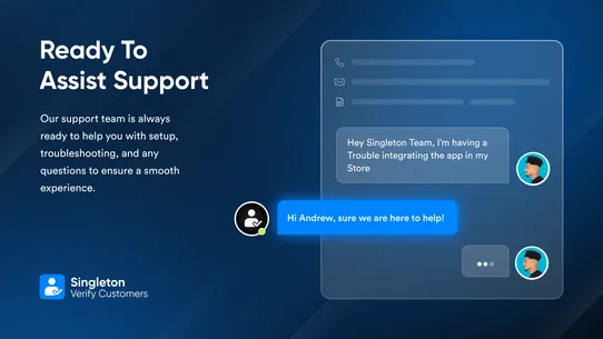 Singleton | Verify Customers screenshot