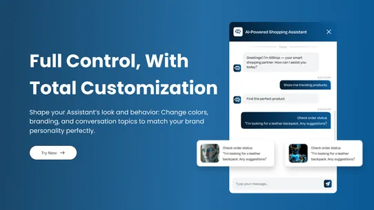 Smart Chatbot AI Assistant screenshot