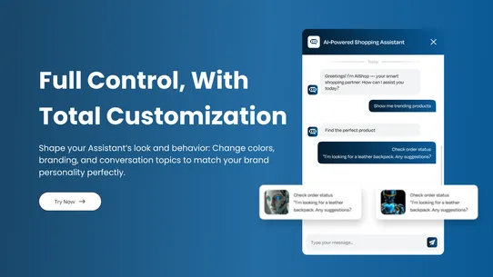 Smart Chatbot AI Assistant screenshot