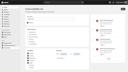 AvailableON screenshot