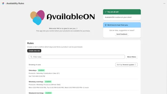 AvailableON screenshot