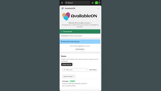 AvailableON screenshot