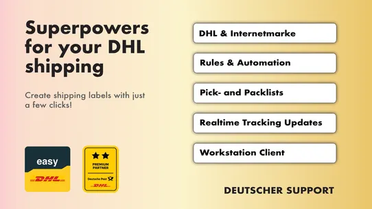 DHL &amp; Post Shipping | easyDHL screenshot