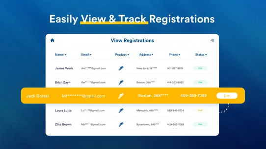 Product Registration Supreme screenshot