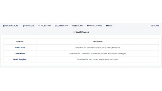 Product Registration Supreme screenshot