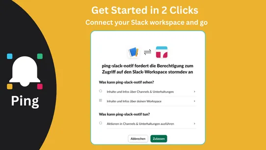Ping ‑ Slack Notifications screenshot