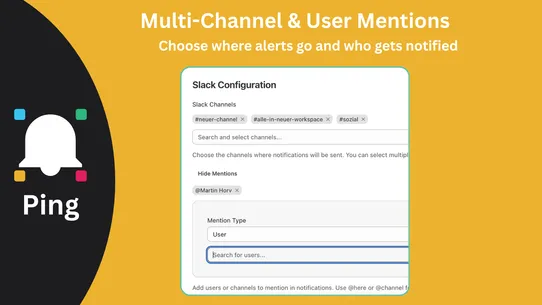 Ping ‑ Slack Notifications screenshot