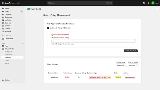 Return Shield screenshot