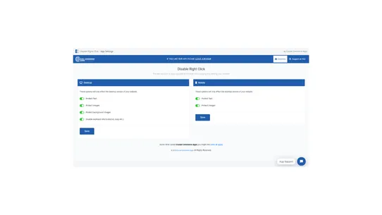 Disablo ‑ Disable Right Click screenshot