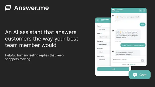 Answer.me: AI Chatbot &amp; FAQs screenshot