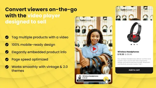 Saleassist Shoppable Reel screenshot