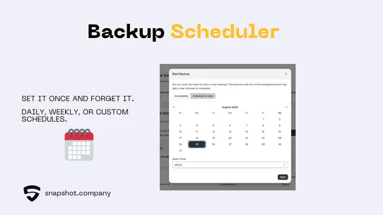 Snapshot ‑ Automatic Backups screenshot