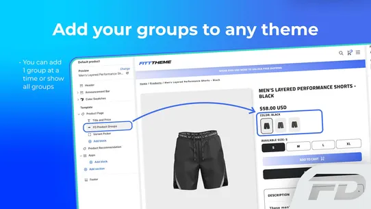 FD Product Groups screenshot