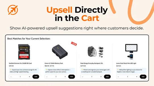 Profit‑Pilot Upsell, CrossSell screenshot