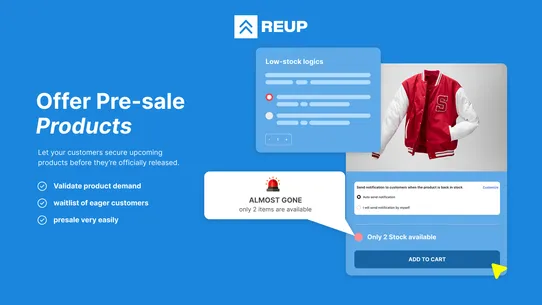 Reup ‑ Back in Stock, Preorder screenshot