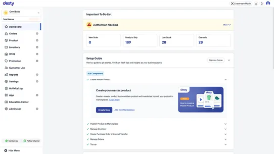 Desty Omnichannel screenshot