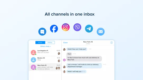 Chaport: Live chat &amp; Chatbot screenshot