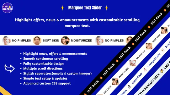 Annoucement Bar‑Marquee Slider screenshot