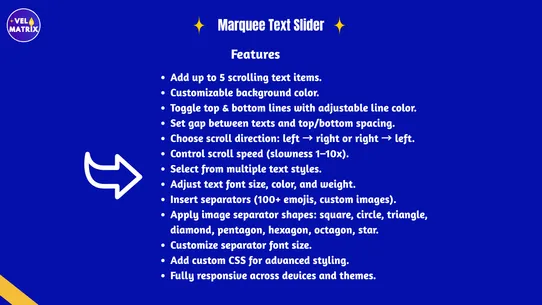 Annoucement Bar‑Marquee Slider screenshot
