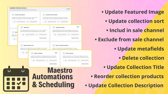 Maestro Collections Scheduler screenshot