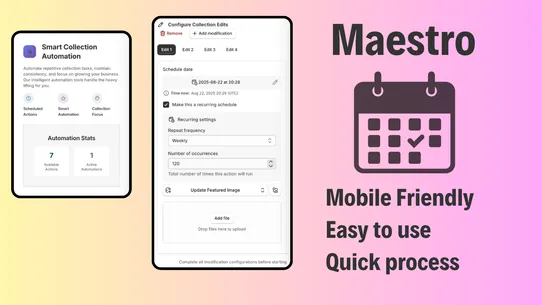 Maestro Collections Scheduler screenshot