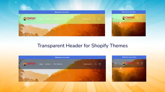 Transparent Header by Dawnify screenshot