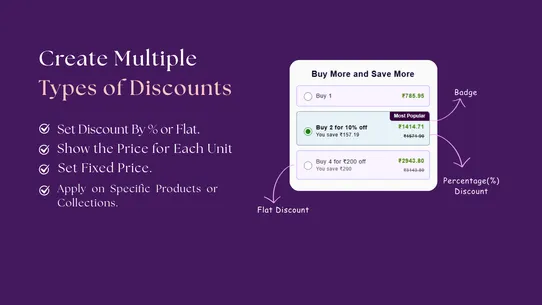 Xperts volume discount screenshot