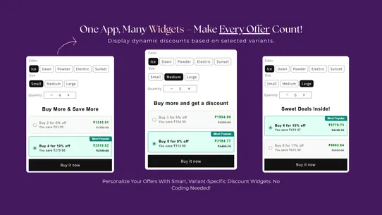 Xperts volume discount screenshot