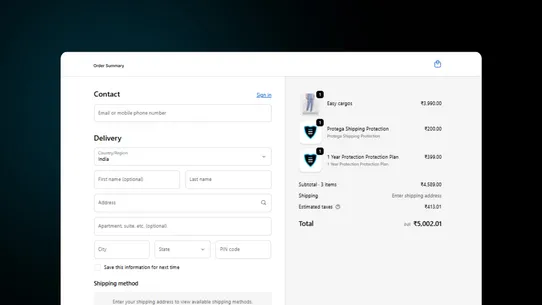 Protega Post Purchase Care screenshot