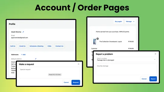 Account Blocks, Ui Extensions screenshot