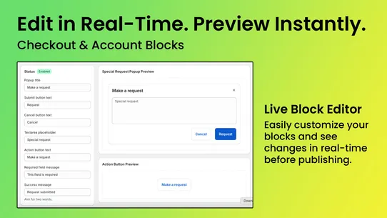 Account Blocks, Ui Extensions screenshot