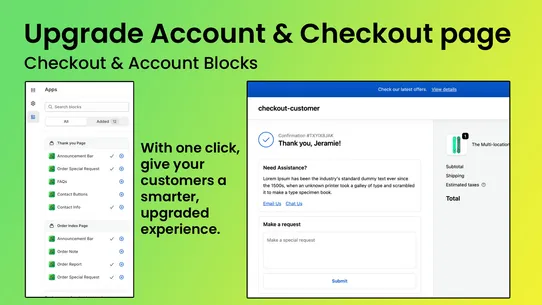Account Blocks, Ui Extensions screenshot