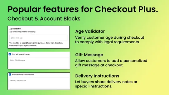 Account Blocks, Ui Extensions screenshot