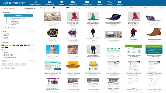 Pimberly Enterprise PIM/DAM screenshot