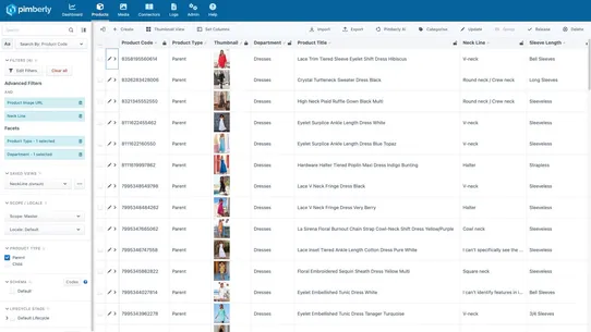 Pimberly Enterprise PIM/DAM screenshot