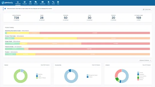 Pimberly Enterprise PIM/DAM screenshot