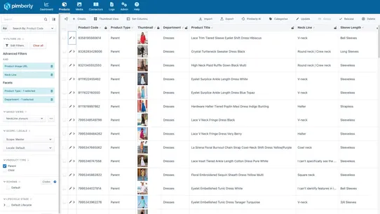 Pimberly Enterprise PIM/DAM screenshot