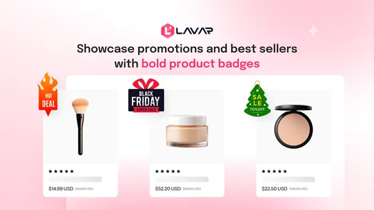 LV Size Chart, Product Badges screenshot