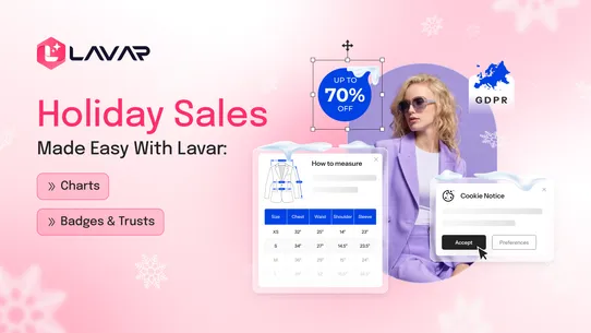 Lavar Product Labels &amp; Badges screenshot