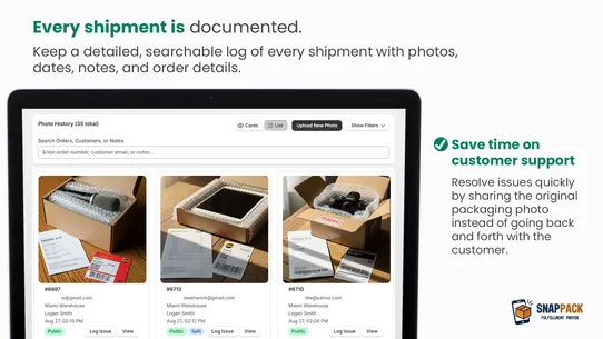 SnapPack: Package Photo Proof screenshot