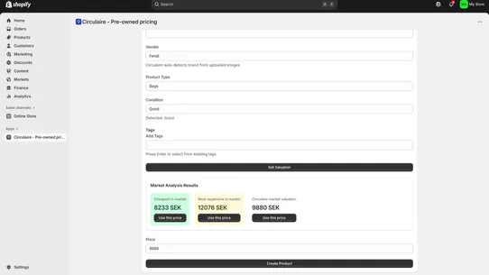 Circulaire ‑ Automated Pricing screenshot