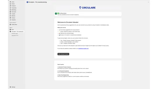 Circulaire ‑ Pre‑owned pricing screenshot