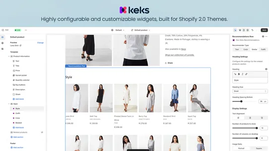Keks Fashion Recommendations screenshot