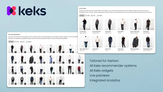 Keks Fashion Recommendations screenshot