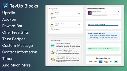 Checkout RevUp Blocks screenshot