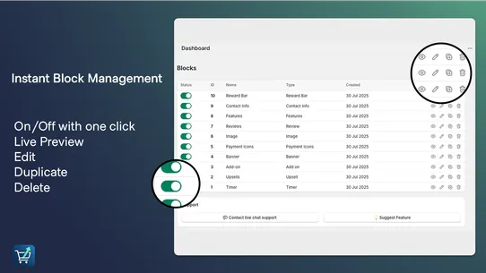 Checkout RevUp Blocks screenshot