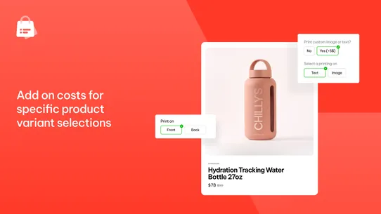 XB Product Options screenshot