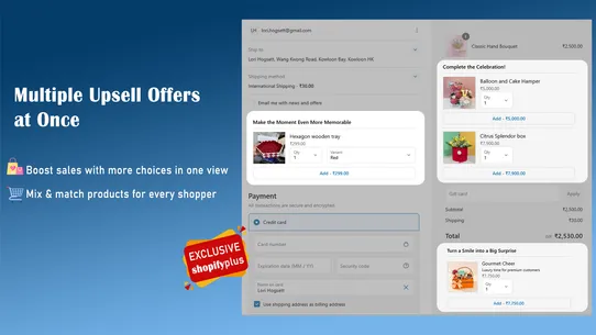 BI: Payment &amp; Checkout Upsell screenshot
