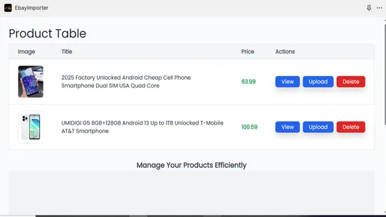 eBaySyncer screenshot