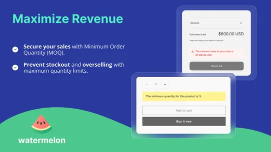 Watermelon Order Limits screenshot
